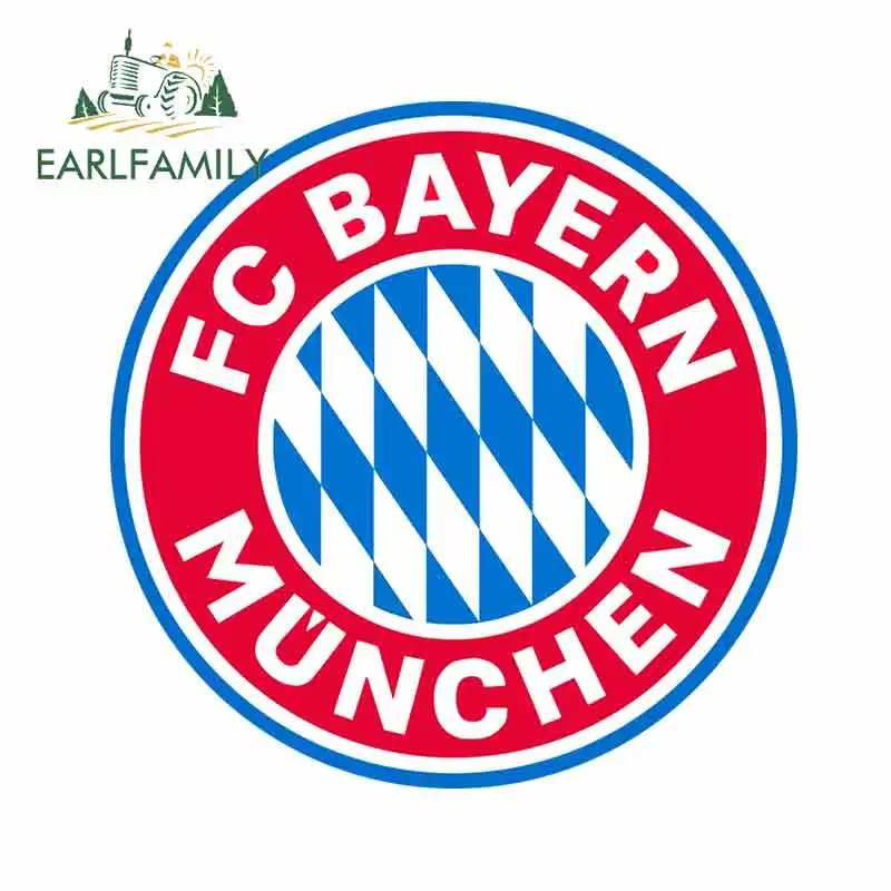 EARLFAMILY 13 см x 13 см для FC BAYERN MUNCHEN, мотоциклетные декоративные автомобильные наклейки, водонепроницаемая наклейка, Солнцезащитный бампер для автомобильного стайлинга