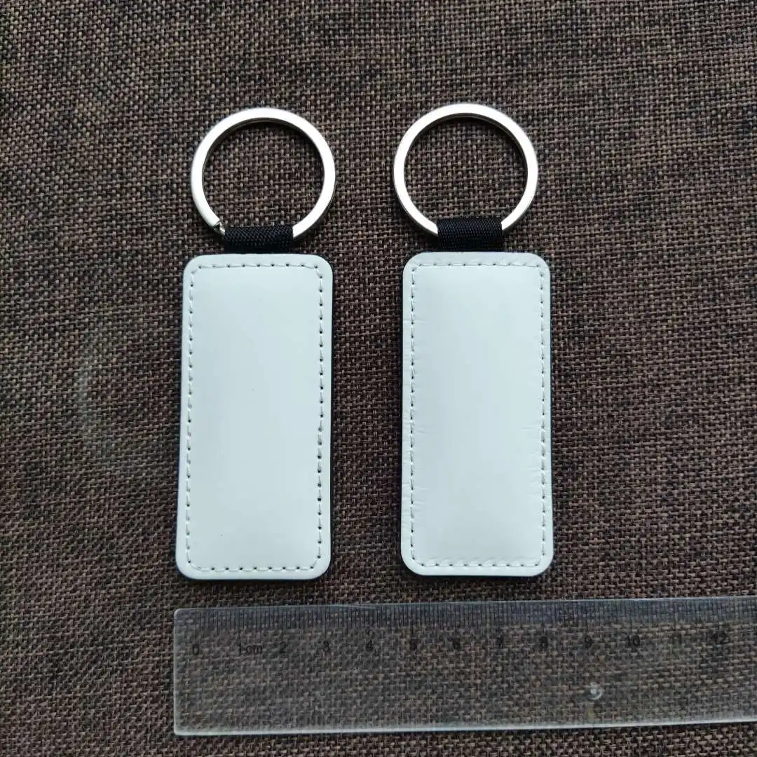 Free Shipping 50pcs/lot Blank Sublimation Leather Pendant Tags Key Chains DIY Printing Sublimation Ink Transfer paper pla abs tpu 3D Printing Materials