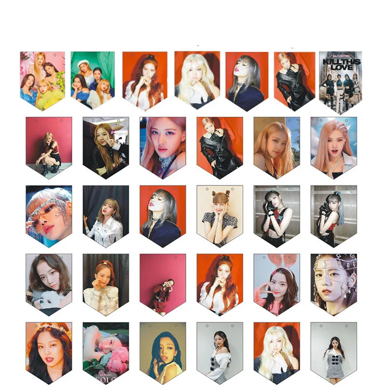 KPOP BlackPink альбом KILL THIS LOVE LOMO Card настенный баннер, домашнее украшение JISOO JENNIE LISA ROSE LXX36 - Цвет: Jisoo