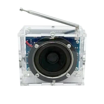 

Transparent 8ohm DIY With Shell Stereo 2W Receiver Sound 4.5V-5.5V Speaker Electronics Kit FM Radio Mini Digital Gift Home