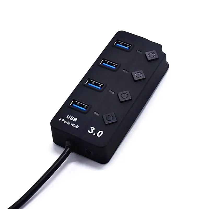 Высокая Скорость 4/7 Порты usb USB 3,0 расширитель концентратора разветвитель Мощность адаптер для ноутбука MacBook PC компьютер ноутбук Зарядное устройство аксессуары