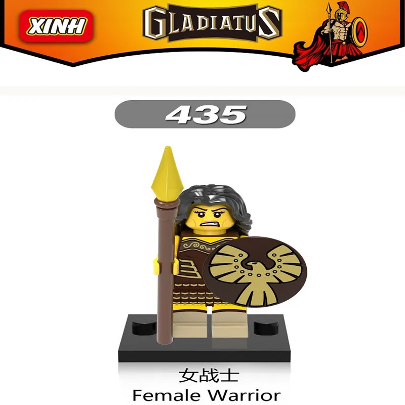 Roman Soldier Series Commander Elf Hunter Model Assembling Bricks Building Blocks Kit DIY Education Christmas Gift