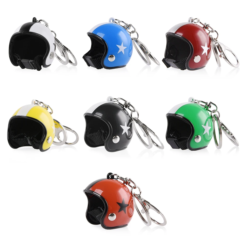 Motorcycle Helmets Key chain Ring Women men Cute Safety Helmet Car Toy Keychain Bags Hot gift Jewelry Accessories | Автомобили и