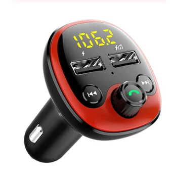 

DC 12-24V 3.1A Dual USB Port Car Charger Wireless Hands-free Radio Receiver MP3 Player Support BT music/TF card/U disk playback