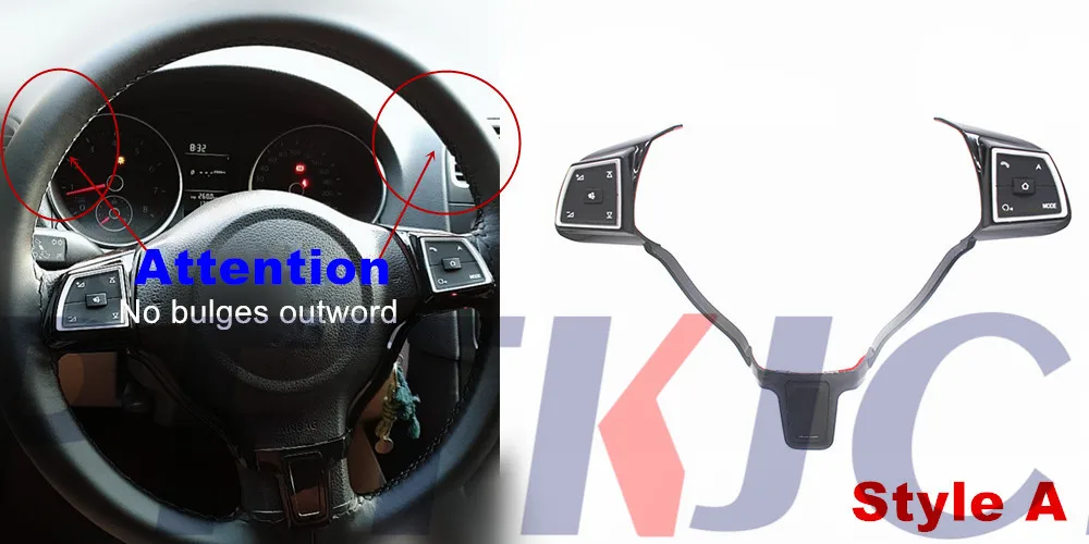 Автомобильное рулевое колесо Пульт дистанционного управления для VW Jetta Golf Polo Passat многофункциональное управление Лер переключатель концентраторы универсальные