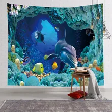 Nordic Background Fabric 3D Effect Tapestry Hanging Cloth HD Digital Printing Wall macrame wall hanging wall decor bedroom