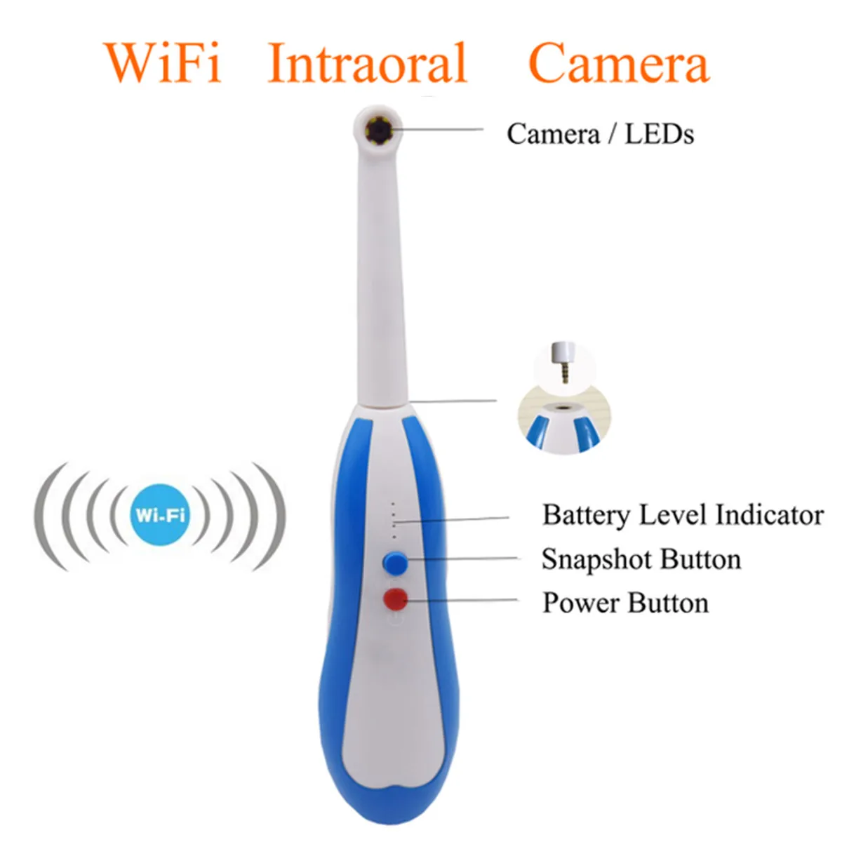 

Wireless Wifi Oral Dental Endoscope Lights Intraoral Camera HD Video For ios Android Teeths Inspection Endoscope Inspection Tool