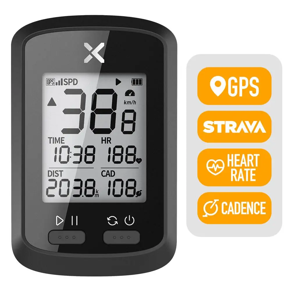 Беспроводной велокомпьютер XOSS GPS спидометр водонепроницаемый Bluetooth ANT G +