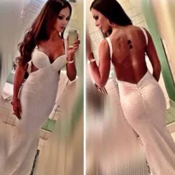 Hot Selling Sweetheart Mermaid Prom gown 2018 New Sexy Open Back Tank Straps Long Special Occasion gown bridesmaid dresses