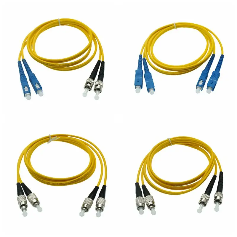 더블 SC LC ST FC UPC - LC UPC 단순 3.0mm PVC 단일 모드 광섬유 패치 케이블 광섬유 패치 코드 케이블 1m 2m 3m 5m10m 50m
