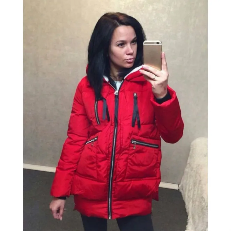 FORERUN, зимнее длинное пальто для женщин, плюс размер, 5XL, куртка, повседневные куртки с капюшоном, хлопковые ватники, парки с большими карманами, Veste Longue Femme
