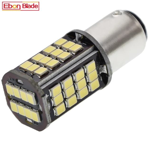 Lampe de stationnement d'arrêt de frein arrière de queue de moto, ampoule  LED, lumière blanche, 6 V DC, 6 volts, 1157 BAY15D, P21, 5W, 2835, 56 SMD,  voiture, scooter, 1 pièce - AliExpress