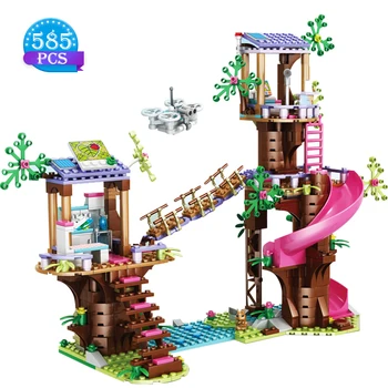 

Technic Design Friends Jungle Rescue Base Slide Amusement Park Building Blocks and Action Figure Model Toy Girl Holiday Gift