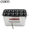 CUKYI 10 Tubes Commercial Eggs Sausage Machine 220V Automatic Breakfast Hot Dog Maker Egg Roll Baking Machine Omelette Master 1