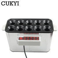CUKYI 10 Tubes Commercial Eggs Sausage Machine 220V Automatic Breakfast Hot Dog Maker Egg Roll Baking Machine Omelette Master 1