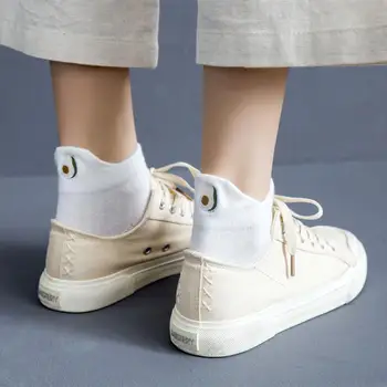 

2020 Cartoon embroidery Fruit Ankle Socks Women Cotton white Short Socks Female Casual Summer Thin Boat Socks Fashion Hipster