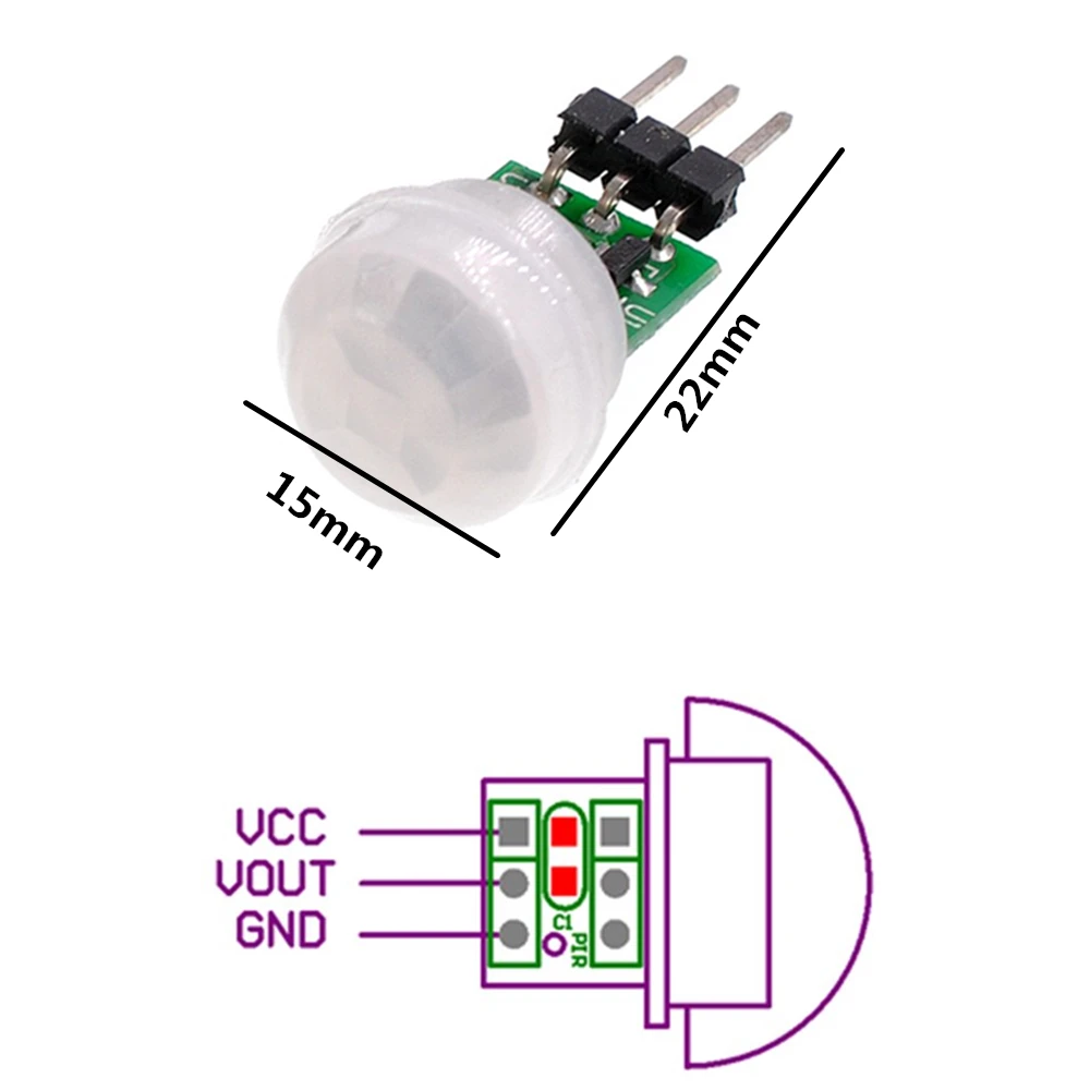 SR501 SR505 SR602 AM312 Регулировка ИК пироэлектрический инфракрасный Мини PIR