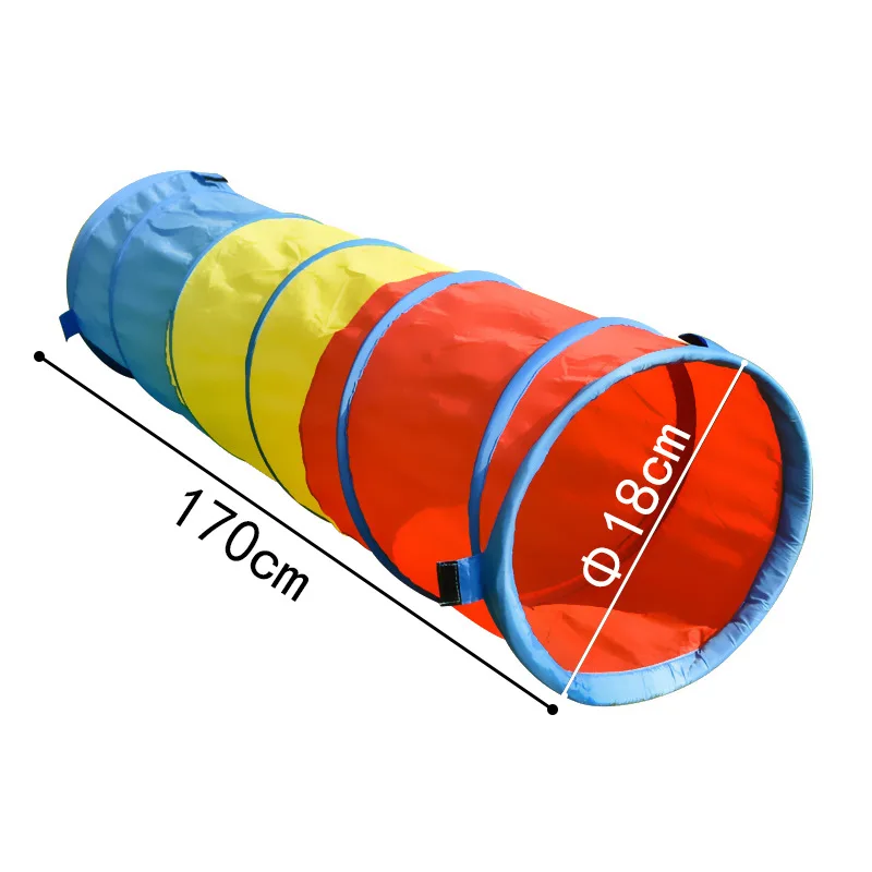 

Three-Color Tunnel plus Cotton Game pa xing tong A Facility for Children to Bore Climb Tube Sensory Integration Training Early C