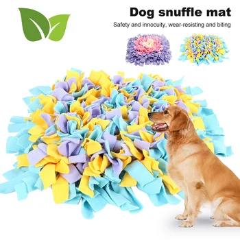 

Dog Snuffle Mat Puppy Pets Sniffing Training Soft Pet Nose Pad Colorful Activity Training Blanket Fleece Pads Dog Supplies