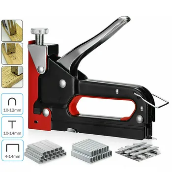 

3 in 1 Heavy Duty Staple Gun for DIY Home Decoration Furniture Stapler Manual Nail Gun with 600 Staples Nailer
