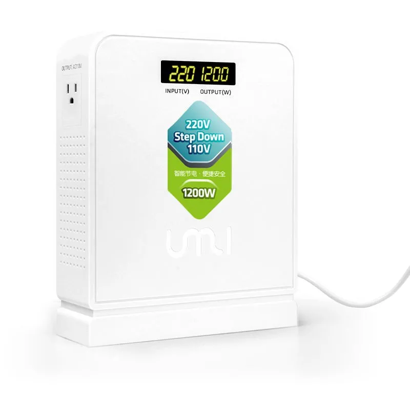 

UMI1200w travel 220v to 110v step down high voltage electrical power transformer converter for American appliances using in Aisa
