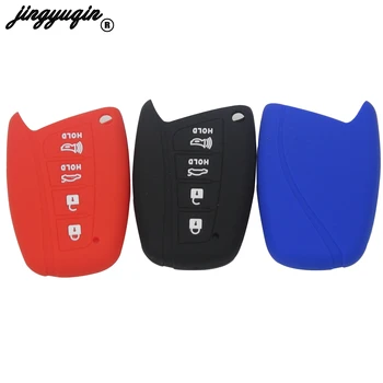 

jingyuqin 30pcs/lot 3 Button For HYUNDAI ix35 ix45 Soul Sportage Remote Smart Fob Cover Auto Accessories Car Key Case Shell