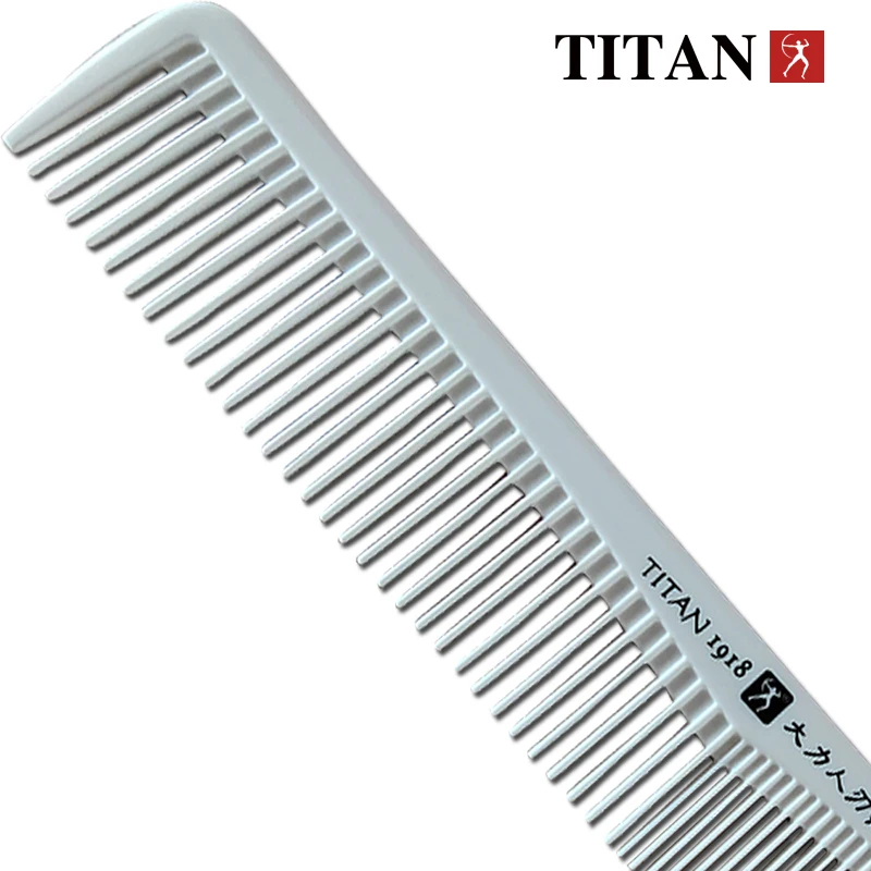titan comb Professional Hair Comb Medium Cutting Comb Salon  Barber Styling Brush Tool white hair comb 5