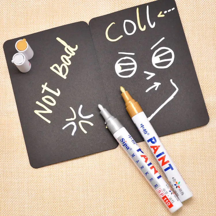 

ZhongBai paint pen SP-110 white marker pen tire pen is not easy to fade, waterproof and oily paint pen