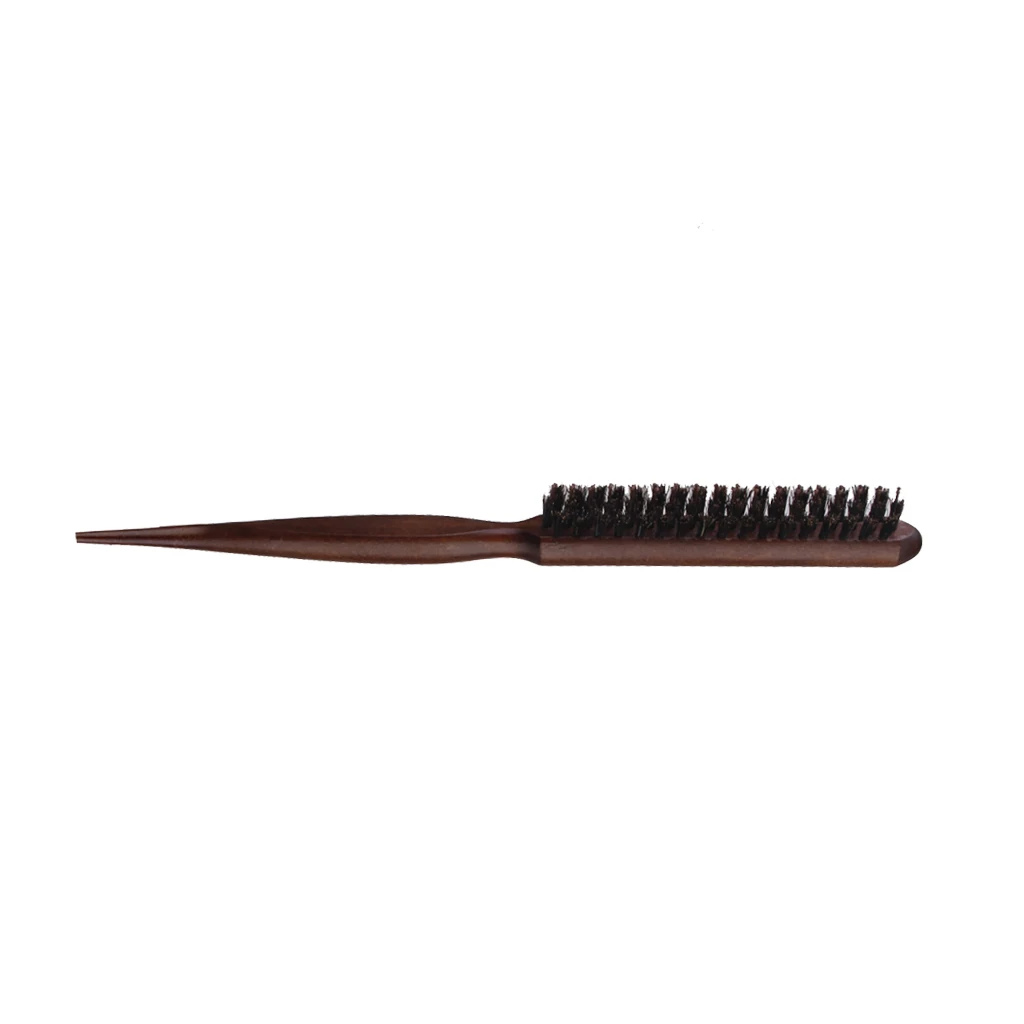 For Each Wooden Handle 3 Rows Of Bristle Hair Comb Brush Hairdresser Hairbrush Tool