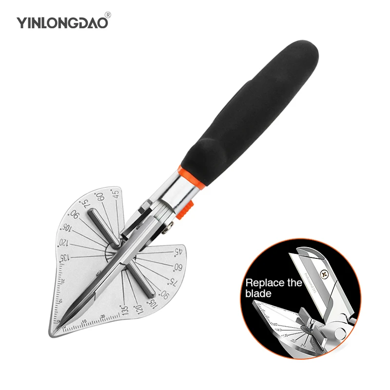 

Angle Shear,45 Degree To 120 Degree Miter Cutter Hand Shear Multifunctional PVC PE Plastic Pipe Scissors Manual Repair Tool