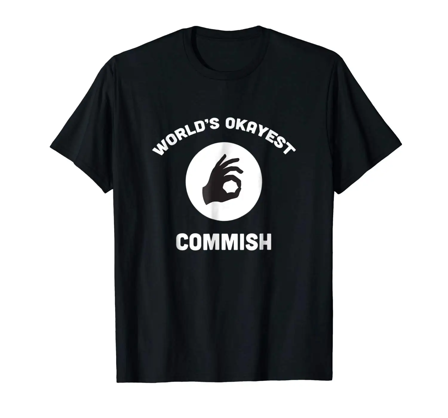 2019 модная мужская футболка World S Okayest Commish забавная Лучший фэнтези футбол | Мужская