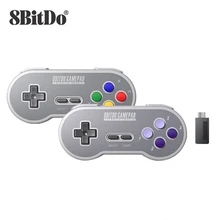 8bitdo SN30 2.4G et SF30 2.4G Contrôleur de Manette de Jeu Sans Fil pour SNES et SFC pour Windows Android PC Mac