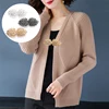 Feather Heart Cheongsam Buckle Brooches Sweater Buttons Clothing Pins One Pair Shiny Crystal Cardigan Clip Cape Cloak Clasp ► Photo 3/6