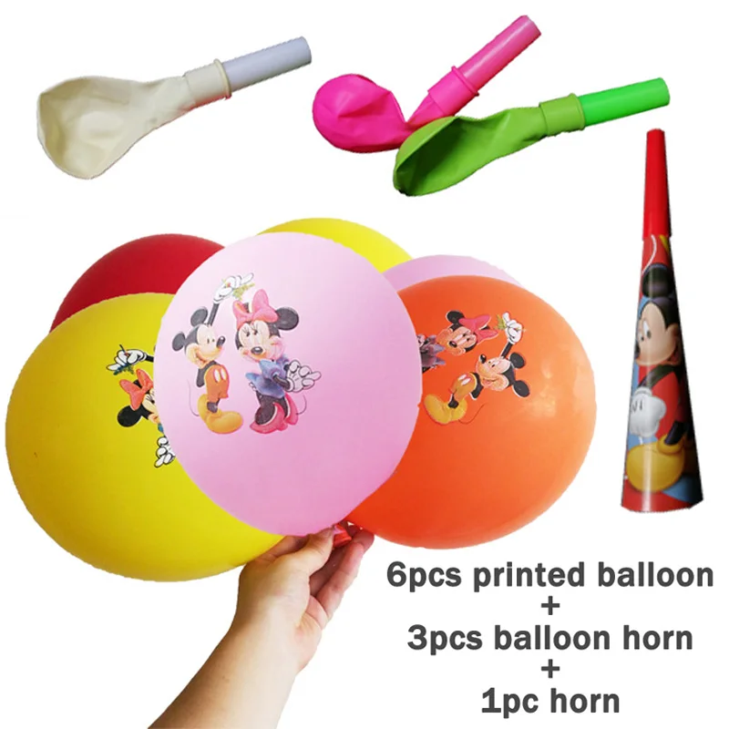 10Party Gift 10 шт./пакет Минни вечерние поставки питьевые Соломки с мультипликационным принтом на день рождения украшения Baby Shower тема праздничные сувениры детские штаны для мальчиков и девочек - Цвет: 10Party Gift