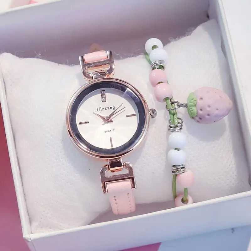 

NEW Fashion Simple Quartz Watch Sets Women Ladies Bracelet Wristwatch Clock Quartz-watch Relogio Feminino Montre Femme Dress