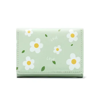 

New 2020 Summer Girl Flower Women Wallets Purses For Ladies Girl Money Pocket Card Holder Female Clutch Bag