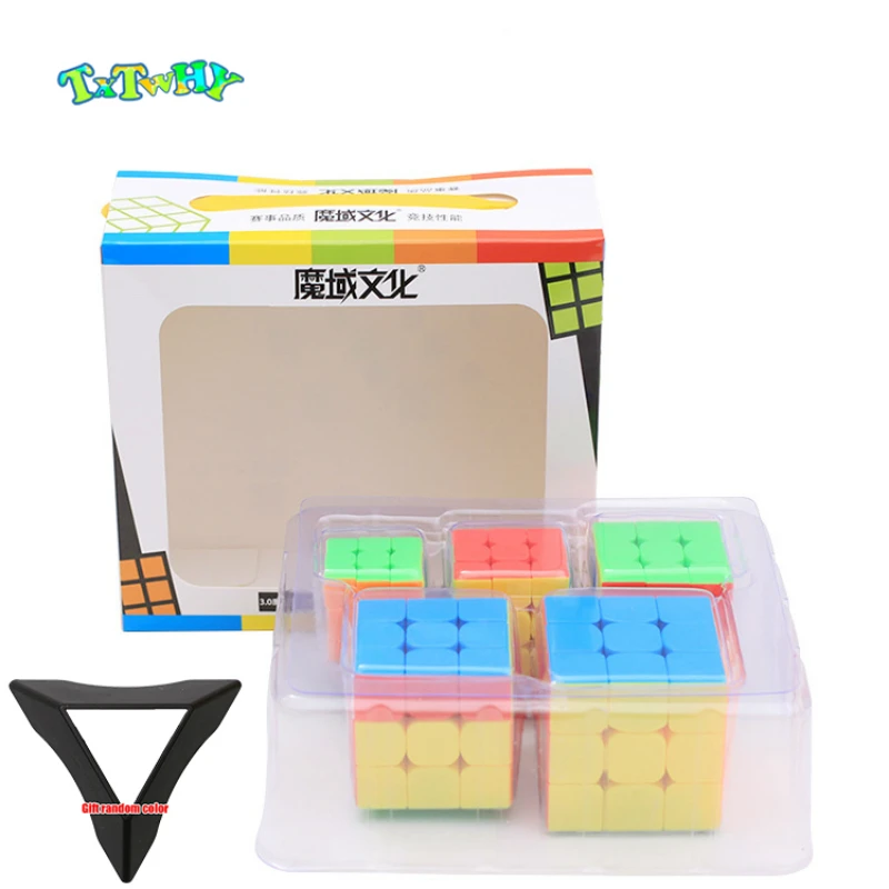 MoYu 5 шт./компл. Cubing класс MF9304 мини 3x3x3 скорость магический куб с брелком 3x3 Neo Cubo stickerless набор с подарочной коробкой