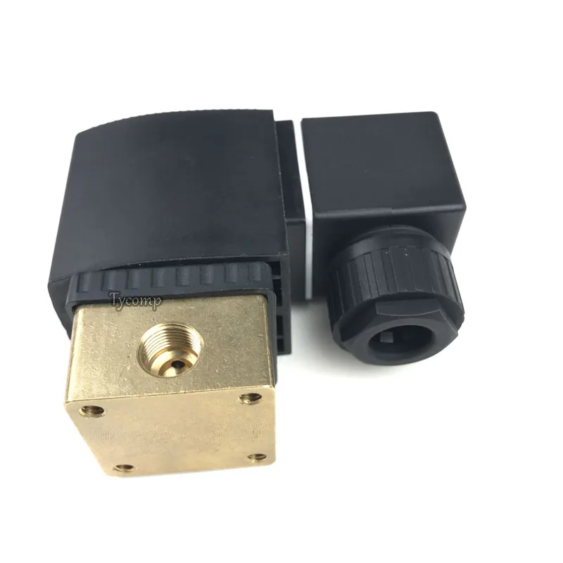 Замена соленоидного клапана подходит для Burkert 6014, нормальный закрытый, 3/2-way, латунный корпус, резьба G1/" или G1/8"