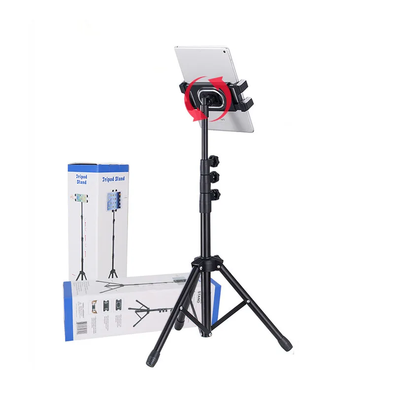  Vmonv Adjustable Tripod Floor Tablet Holder for Ipad Air Pro 5-12.9 Inch Tablet Phone Tripod Stand 