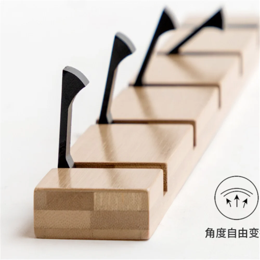 Wall Clothes Hooks Solid Wood Wall Hooks Household Clothes Shelf