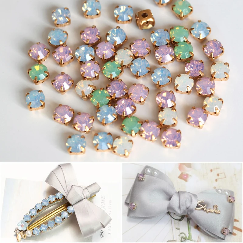 Opal rhinestones with claw-1