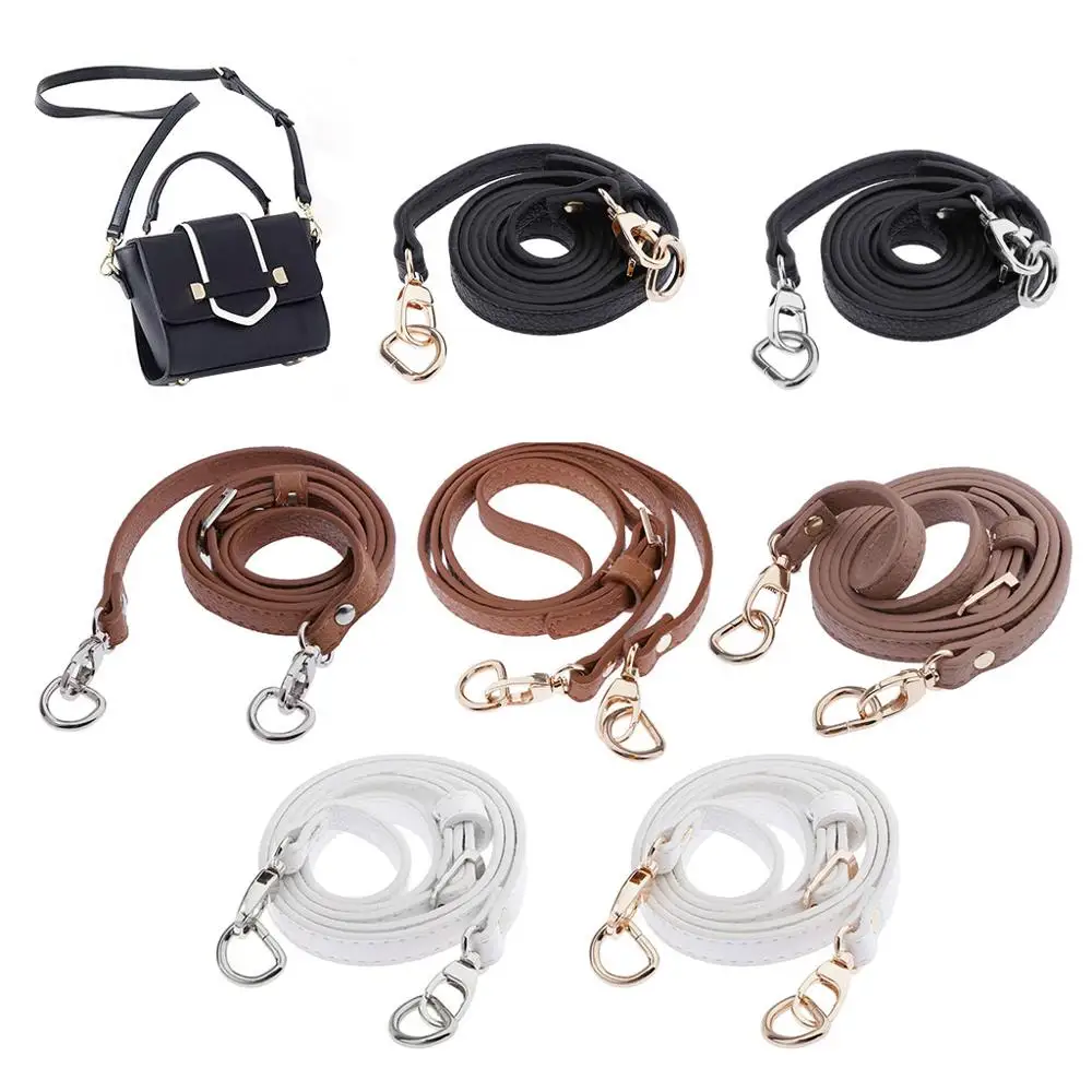 

120 cm Leather Shoulder Bag Strap Quality Fashion Accessories DIY Cross Body Adjustable Belt Bag New Solid Bag Strap Replacement