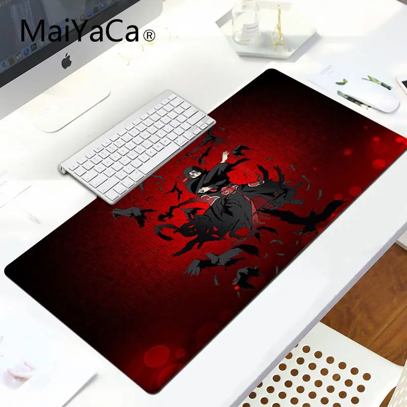 LockEdge 30x80cm MaiYaCa Саскэ Утиха индивидуальные коврики для мышки ноутбук коврик для мышки в стиле аниме большой коврик для Мыши Компьютерный коврик для ПК - Цвет: LockEdge 30x80cm