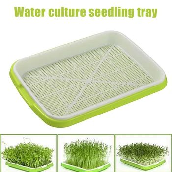 

Plastic Seedling Tray Double-layer Bean Sprouts Grow Tray Hydroponic Flower Basket Home Garden Nursery Pots GQ