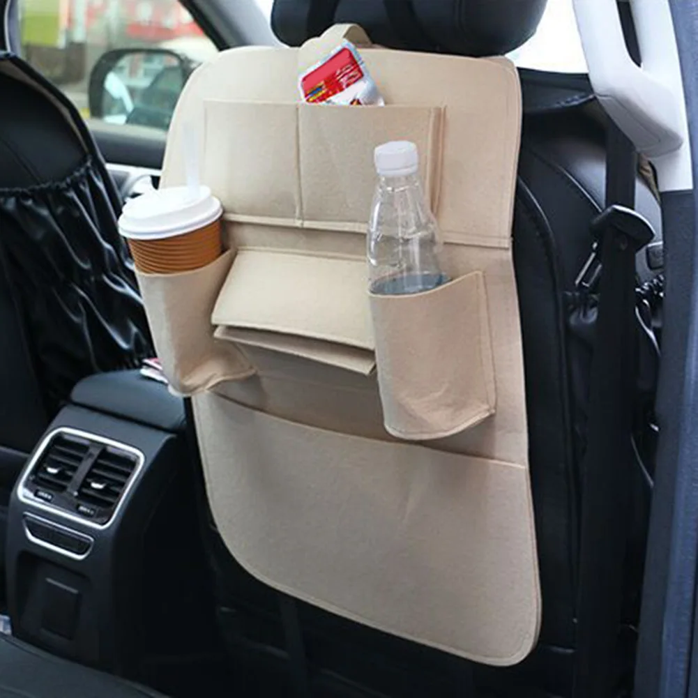 Модная автомобильная сумка для хранения, универсальная подвесная сумка-Органайзер для спинки сиденья, защита для автомобиля, автомобильные аксессуары для детей