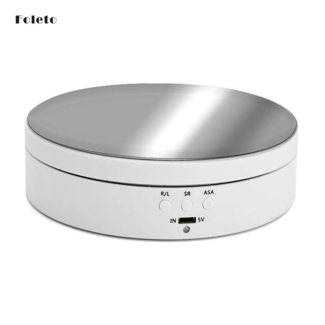 360 Degree 3 Speed Adjustable Rotating Display Stand Electric Rotating  Product Display Turntable Jewelry Display(195mm) - AliExpress