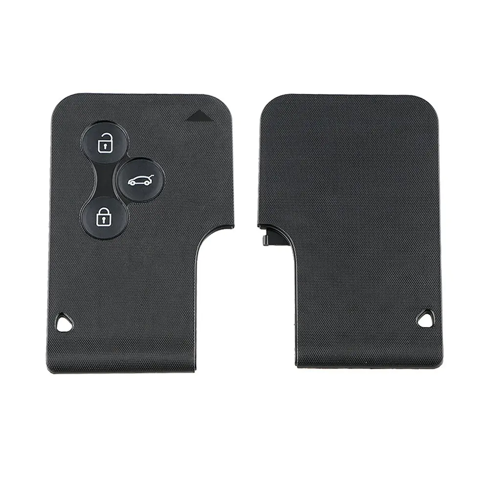 3 Смарт карта с кнопками для Renault Clio Logan Megane 2 Koleos Scenic Card Case черный Автомобильный
