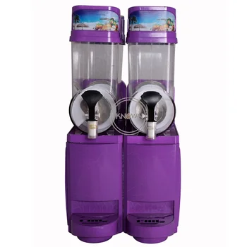 

China manufacture double jars 15L*2 snow slush ice making machine 2 cylinders snow mud automatic slush ice melt machine price