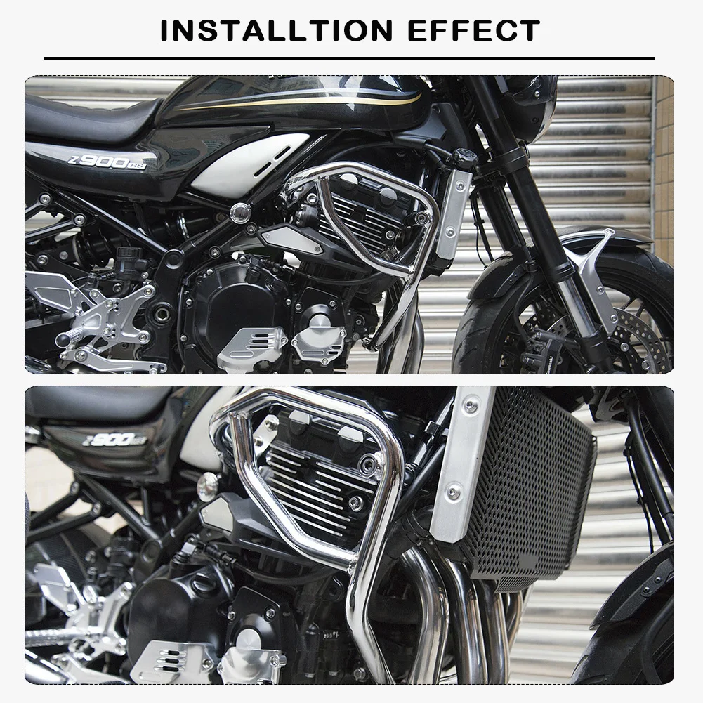 Мотоцикл Z900RS 18 черный хром двигатель шоссе Крушение Бар защита для Kawasaki Z 900RS Z 900 RS аксессуары