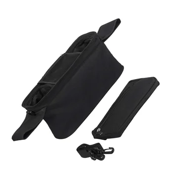 

Multifunctional Baby Cart Hanging Bag Multipurpose Infant Stroller Storage Bag Baby Supplies Storage Pouch (Black）